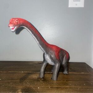 Schleich Brachiosaurus Figure Red Gray Dinosaur Figurine 2015 Realistic